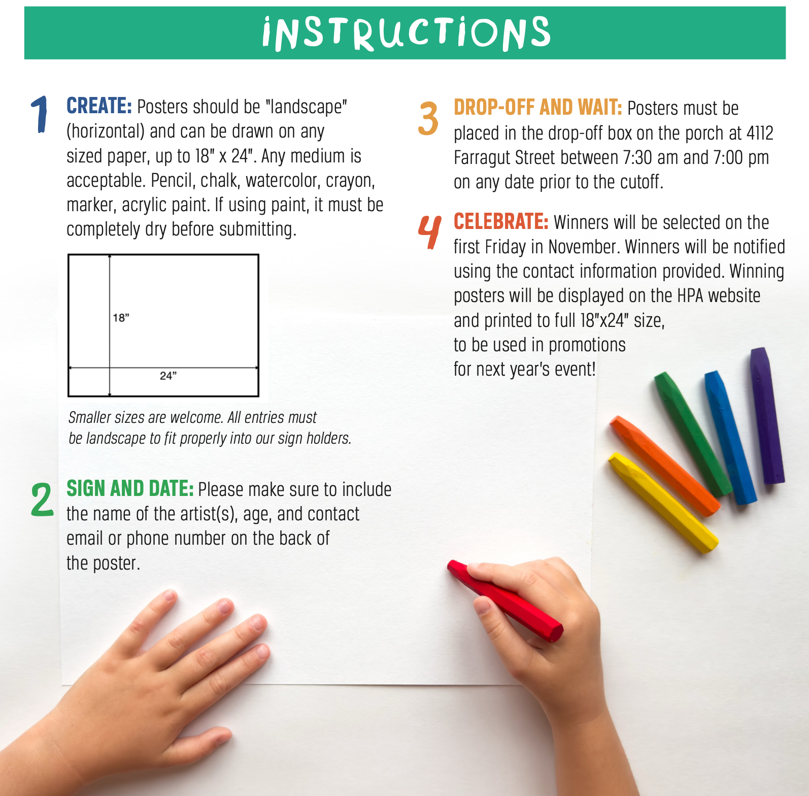 Porchfest Poster Contest - Instructions
